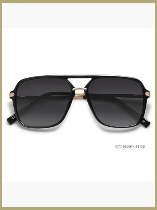 Square Retro Polarized Sunglasses with UV400 Protection main image 5